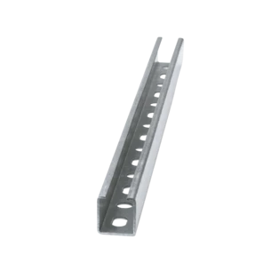 Mounting rail 2,000 mm long with profile 28/30