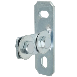 Front flange for mounting rails profile 27/18 and 28/30