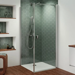 Hinged door for shower wall 900 mm