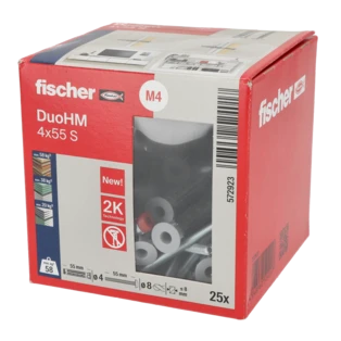 DuoHM cavity plug with panhead screw 4 x 55 mm