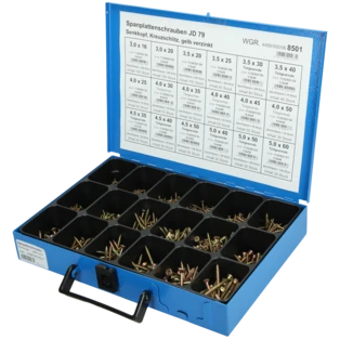 Sortimentskasten Spanplattenschrauben Senkkopf-Set
