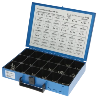 Sortimentskasten Edelstahl Gewindeschrauben