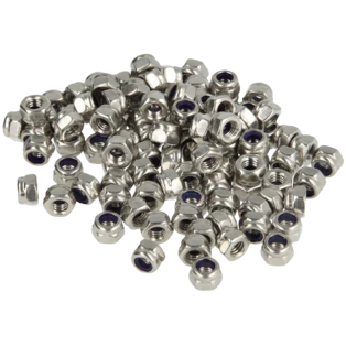 Hexagon lock nuts stainless steel