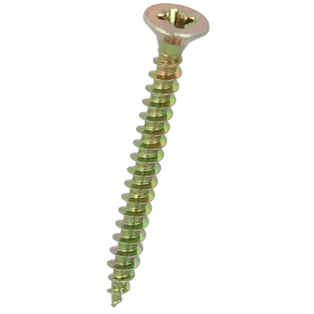 Vis pour panneaux d'agglom&eacute;r&eacute; &Oslash; 4 x 25 mm avec empreinte cruciforme