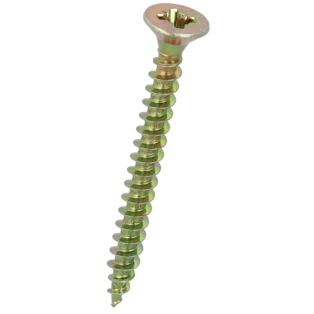 Vis pour panneaux d'agglom&eacute;r&eacute; &Oslash; 4 x 40 mm avec empreinte cruciforme