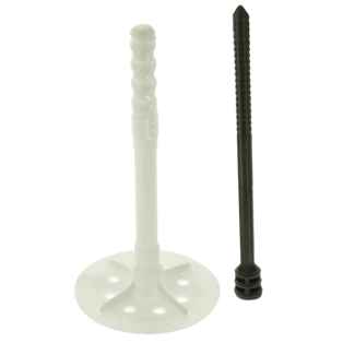 D&auml;mmstoffhalter &Oslash; 10 x 90 mm mit Plastiknagel