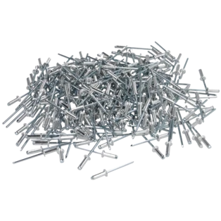 Blind rivet with pan head aluminium/steel 4 x 10 mm