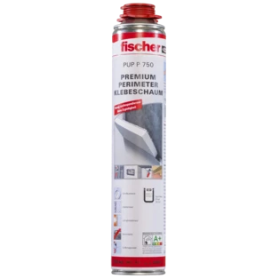 Perimeter adhesive foam for insulation boards