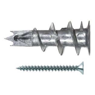 Plasterboard fixing of metal with screw