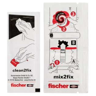 2-component glue for attachment of bathroom accessories 