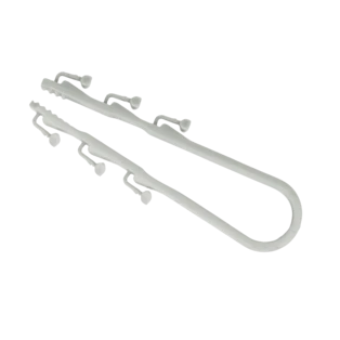 ClipFix cable loop for lightweight pipes and conduits