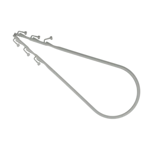 ClipFix cable loop for lightweight pipes and conduits