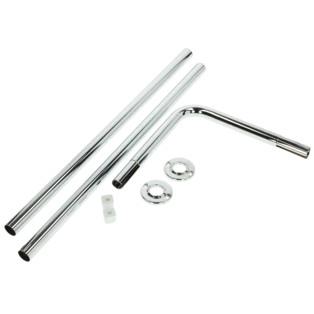 Angular shower curtain rail 800 x 800 mm