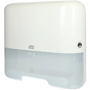 Mini hand towel dispenser for paper towels with ZZ-folding