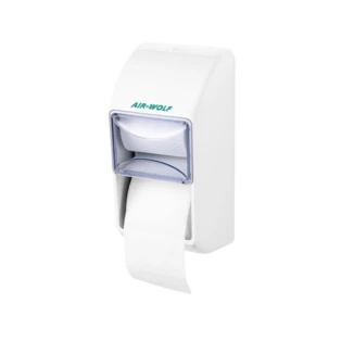 WC paper dispenser white for two rolls