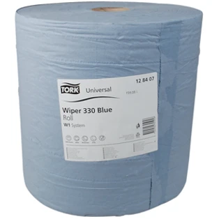 Universal wiping paper roll 3-ply, blue for W1