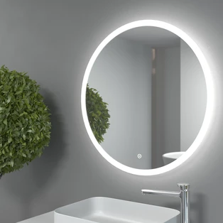 Illuminated LED mirror &Oslash; 600 mm 