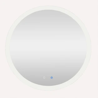 Specchio illuminato a LED &Oslash; 700 mm con funzione antiappannamento