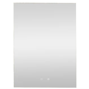 Illuminated LED mirror angular with anti-fog function