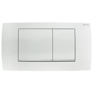 Plaque de commande Twinline30 pour rin&ccedil;age &agrave; deux volumes blanc