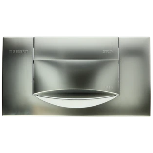 Bet&auml;tigungsplatte 200F seidenglanz verchromt