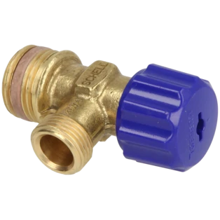Angle valve for concealed cisterns