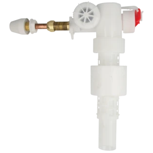 Vulklep met offset compensatiestuk