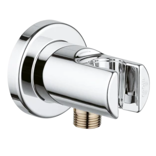 Relexa curva di raccordo a muro con supporto doccia a muro