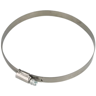 Collier de serrage 12 mm inox plage de serrage 110 - 130 mm