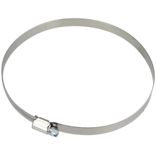 Collier de serrage 12 mm inox plage de serrage 130 - 150 mm