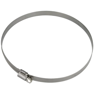 Collier de serrage 12 mm inox plage de serrage 140 - 160 mm