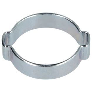2-ear clamps galvanised steel W1 clamping range 15 - 18 mm