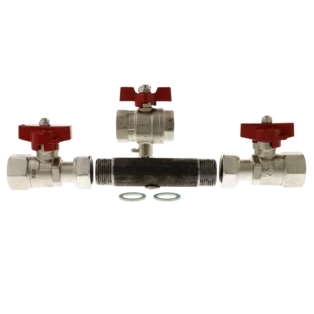 Installation kit for heat meters 3/4" x 110 mm