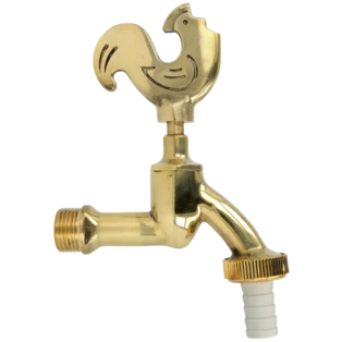 Nostalgic tap "cock" polished brass