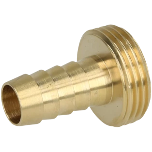 Messing Schlauchverschraubung flachdichtend 3/4" AG x 1/2" T&uuml;lle