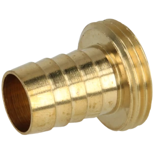 Messing Schlauchverschraubung flachdichtend 1" AG x 3/4" T&uuml;lle
