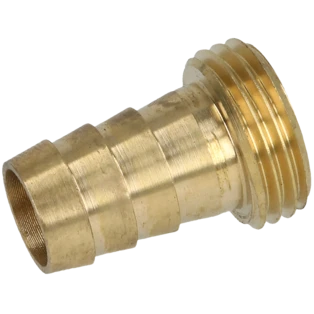 Messing Schlauchverschraubung flachdichtend 1/2" AG x 1/2" T&uuml;lle