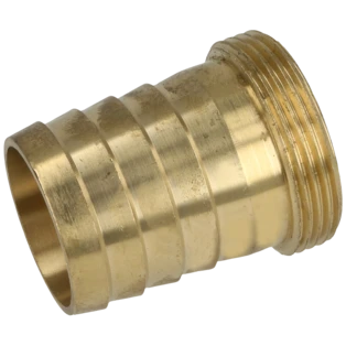 Messing Schlauchverschraubung flachdichtend 1 1/2" AG x 1 1/2" T&uuml;lle