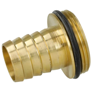 Messing Schlaucht&uuml;lle 1" und 1 1/4" Au&szlig;engewinde  mit O-Ring