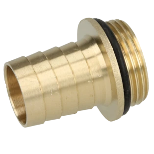 Messing Schlaucht&uuml;lle 1" und 1" Au&szlig;engewinde mit O-Ring