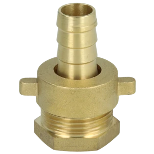 Messing-Standrohrverschraubung mit 1/2" Innengewinde und 1/2" T&uuml;lle