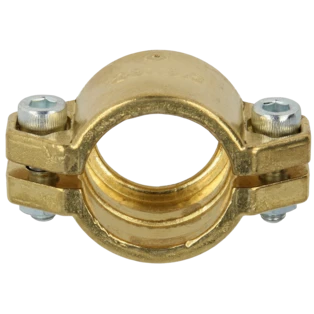 Brass clamp collar with clamping range 1 1/4"
