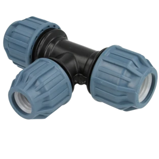 PE compression fitting tee reducing 63 | 50 | 63 mm