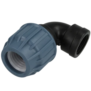 PE compression fitting 90&deg; elbow 25 mm | 1" IT