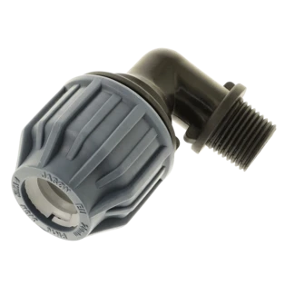 PE compression fitting 90&deg; elbow 20 mm | 1/2" ET