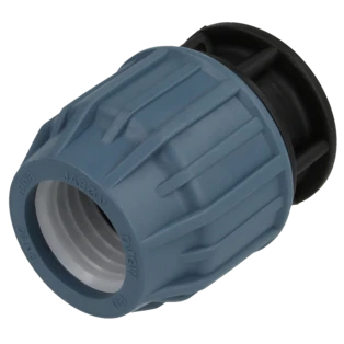 PE compression fitting end cap 40 mm
