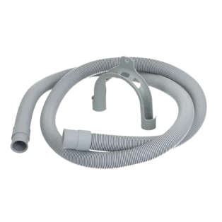 Tuyau de vidange en plastique pour lave-linge 1500 mm avec support de tuyau