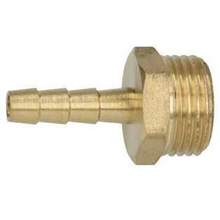 Messingt&uuml;lle mit 1/2" Au&szlig;engewinde zum Anschluss von 1/4" Schl&auml;uchen