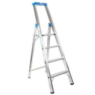 Aluminium standing step ladder Stabilo 4 steps