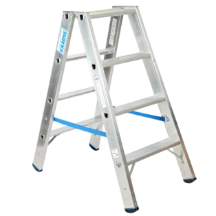 Aluminium double-sided step ladder Stabilo 2 x 4 steps